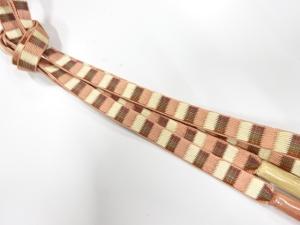 未使用品　正絹　撚り房　手組帯締め